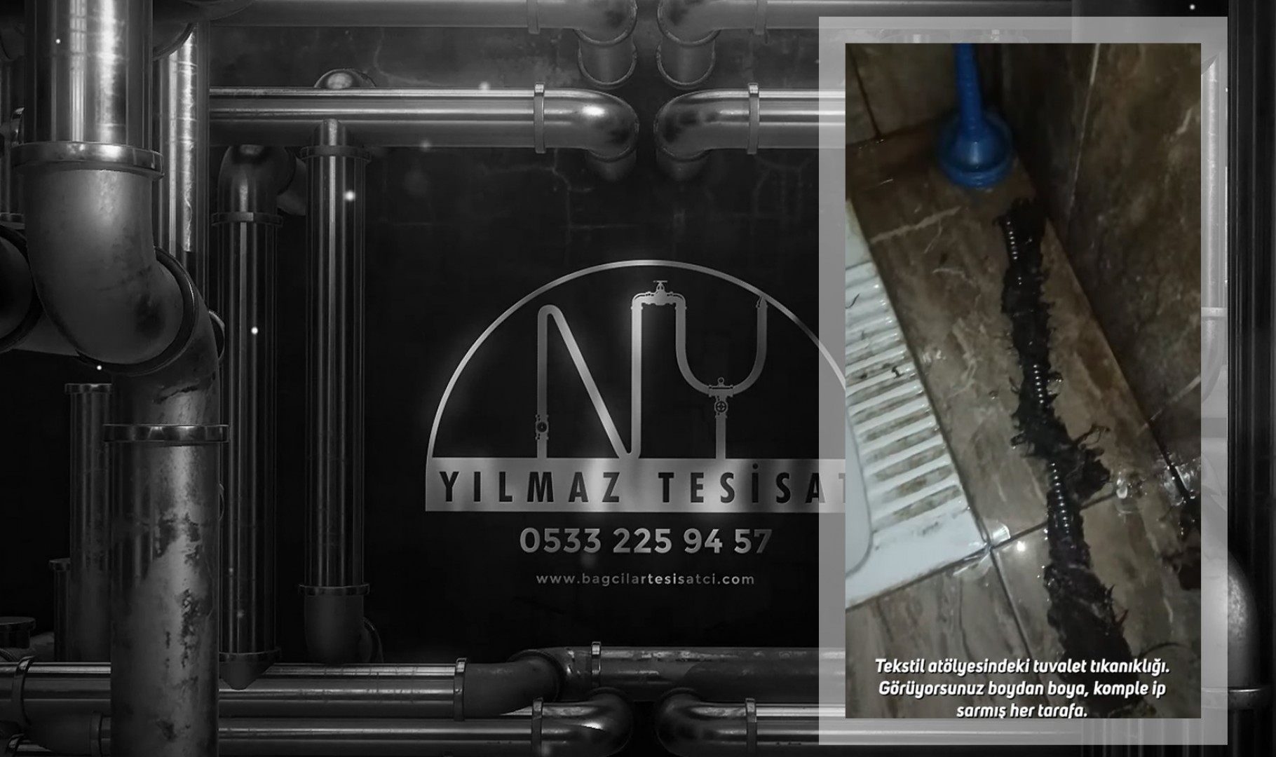 Tuvalet Tıkandı! Sustayı Tekstil İpleri Sarmıştı – Makineyle Kesin Çözüm | Yılmaz Tesisat